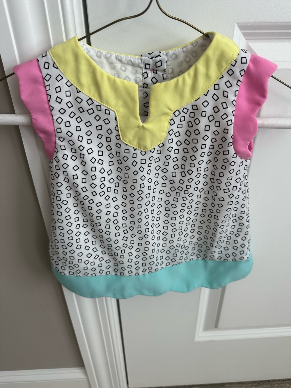 Oshkosh Colorblock Geo Print Sleeveless Top - 3T